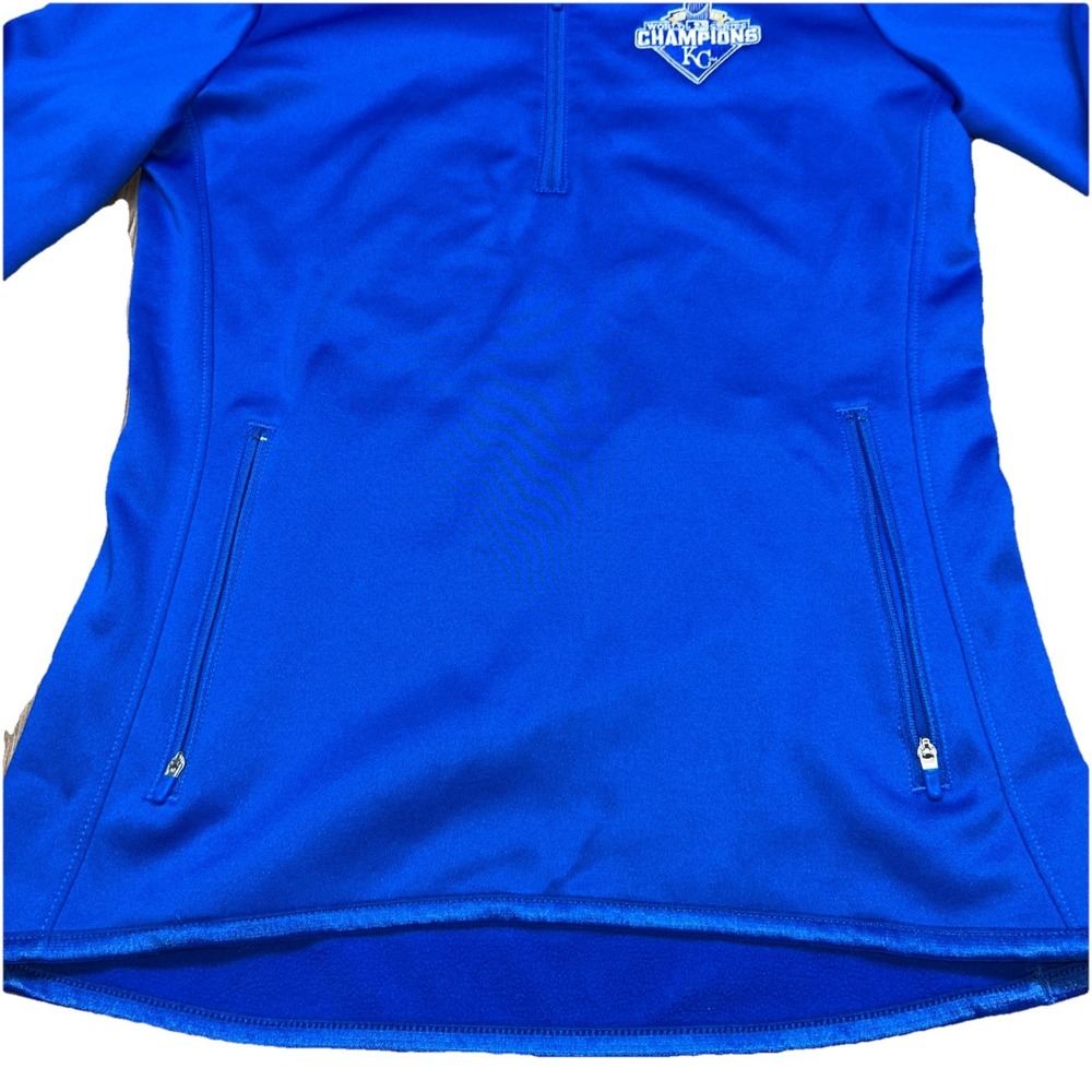 Nike Golf Therma Fit 2015 Kansas City Royals World Series Champion 1/4 Zip Small - Picture 5 of 9